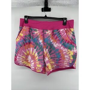 Lands End Quick Dry Swim Shorts Womens Size 18W Pockets Liner Athletic Tye Dye